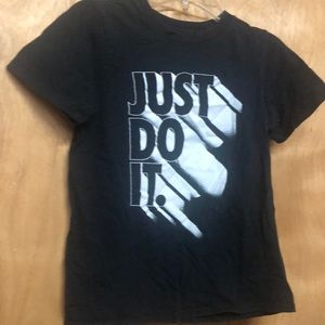 Nike black just do it tshirt for boys